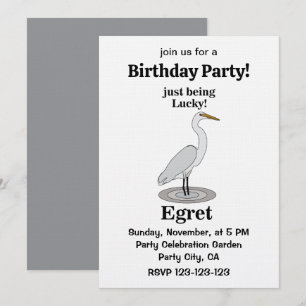 Reiger Lucky Bird Verjaardagsfeest Kaart