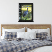Reiger Muur Kunst Foto Canvas Afdruk (Insitu (Slaapkamer))