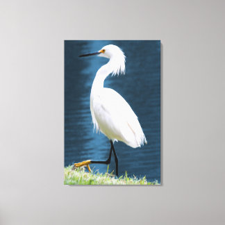 Reiger Muur Kunst Minimalistisch Natuur Kust Canvas Afdruk