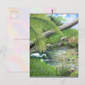 Reiger op vijver briefkaart (Voorkant / Achterkant)