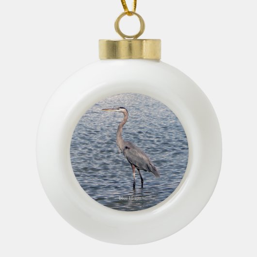 Reiger waterbal of sneeuwvlok ornament (Voorkant)