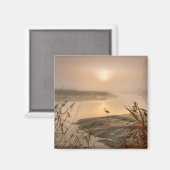 Reigerhemel - Landschap aan het meer Magneet (Voorkant / Achterkant)