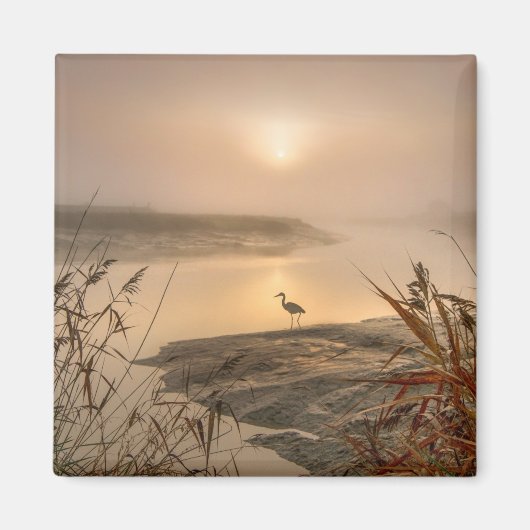 Reigerhemel - Landschap aan het meer Magneet (Voorkant)