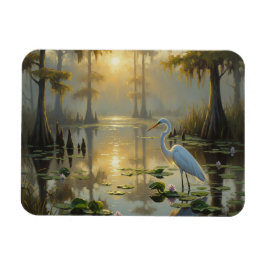 Reigers in Everglades National Park 's ochtend Magneet