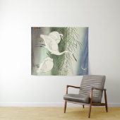 Reigers in ondiep water door Ohara Koson Wandkleed (In Situ (horizontaal))