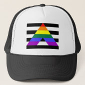 Reight Ally Flag LGBT Support Trucker Pet (Voorkant)
