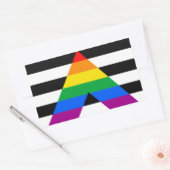Reight Ally Flag Rechthoekige Sticker (Envelop)