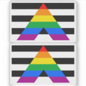 Reight Ally Flag Sticker (Voorkant)
