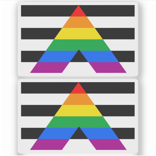 Reight Ally Flag Sticker (Voorkant)