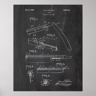 Reight Razor Patent Poster