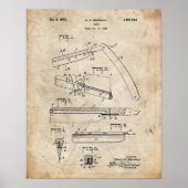 Reight Razor Patent Poster (Voorkant)