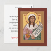 Reighteous Judith Prayer Card Briefkaart (Voorkant / Achterkant)