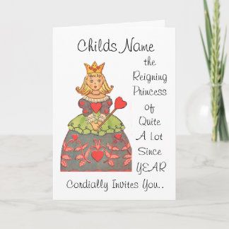 Reigning Princess of Quite a lot Birthday Invite