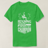 Reigning verdedigt onbetwiste Champion T-shirt (Design voorkant)