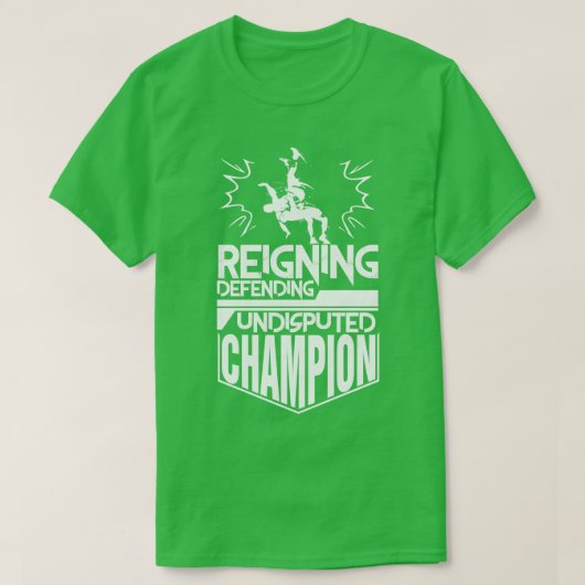 Reigning verdedigt onbetwiste Champion T-shirt (Design voorkant)