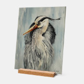 Reiher Aquarell Acryl Bord (Hoek)