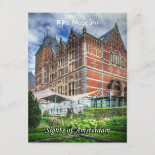 Reijks Museum, Sights of Amsterdam Briefkaart