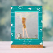 Reik naar de maan en de sterren zullen je leiden acryl bord (Neutraal)