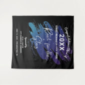 Reik naar de sterren Afstudeerfoto-achtergrond Wandkleed (Voorkant (horizontaal))