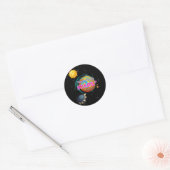 REIK NAAR DE STERREN RONDE STICKER (Envelop)