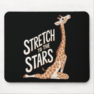 Reik Uit Naar De Positieve Yoga Giraffe van de Mel Muismat