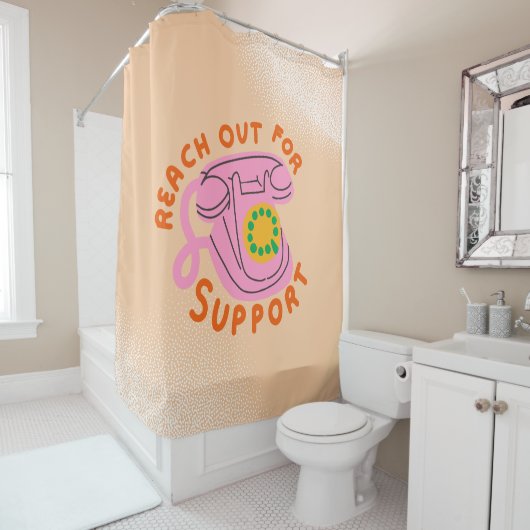 Reik uit voor ondersteuning Douchegordijn (In situ)