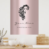 Reika Beauty Studio Hairdresser Makeup Artist Poster (Keuken)