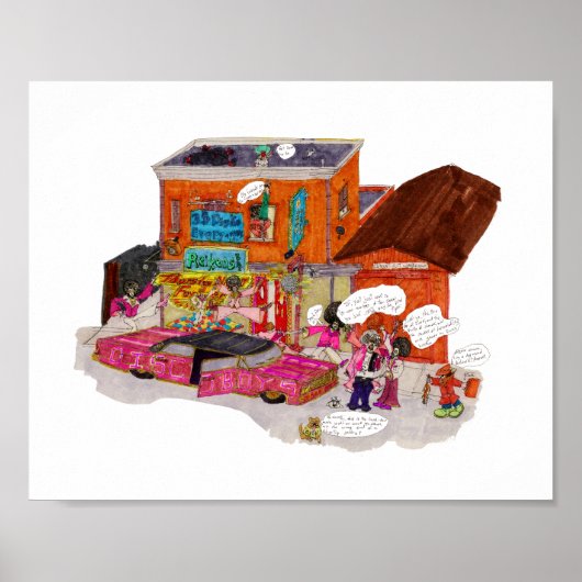 Reikeos Bar — drie dollar per stuk Poster (Voorkant)