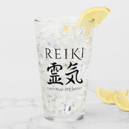 Reiki 霊 Japanse Calligrafische Life Energy 気 Glas