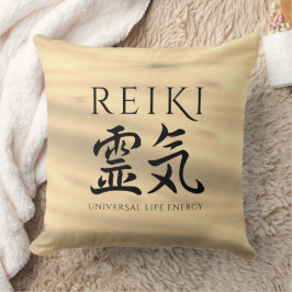 Reiki 霊 Japanse Calligrafische Life Energy 気 Kussen