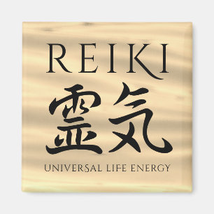 Reiki 霊 Japanse Calligrafische Life Energy 気 Magneet
