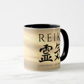 Reiki 霊 Japanse Calligrafische Life Energy 気 Mok (Voorkant rechts)