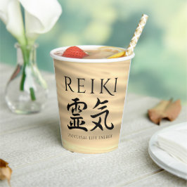 Reiki 霊 Japanse Calligrafische Life Energy 気 Papieren Bekers