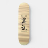 Reiki 霊 Japanse Calligrafische Life Energy 気 Persoonlijk Skateboard (Voorkant)