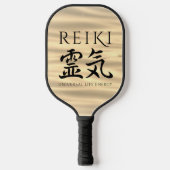 Reiki 霊 Japanse Calligrafische Life Energy 気 Pickleball Paddle (Voorkant)