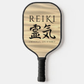 Reiki 霊 Japanse Calligrafische Life Energy 気 Pickleball Paddle (Achterkant)