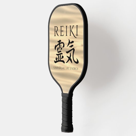 Reiki 霊 Japanse Calligrafische Life Energy 気 Pickleball Paddle (Links)