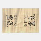 Reiki 霊 Japanse Calligrafische Life Energy 気 Theedoek (Horizontaal)