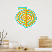 Reiki Alternatief natuurlijk verwarmingssymbool Ch Poster (Keuken)
