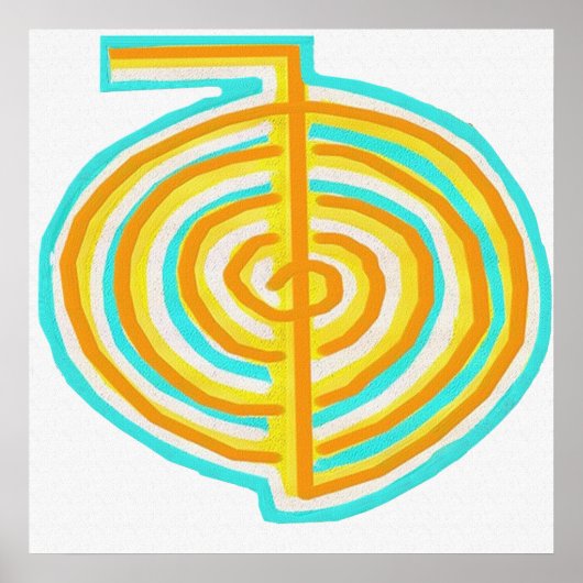 Reiki Alternatief natuurlijk verwarmingssymbool Ch Poster (Voorkant)