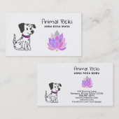 *~* Reiki Animal Energy Healing Communicator Visitekaartje (Voorkant / Achterkant)