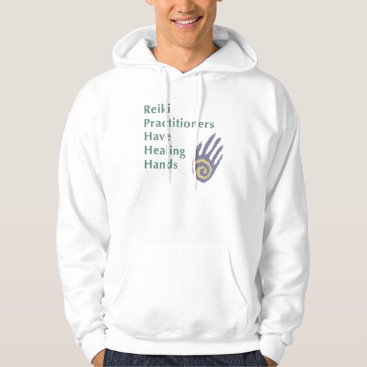 Reiki-artsen hebben helende handen hoodie (Voorkant)