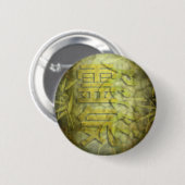 REIKI / bamboedesign Ronde Button 5,7 Cm (Voorkant /achterkant)