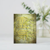 REIKI/Bamboeontwerp Briefkaart (Staand voorkant)