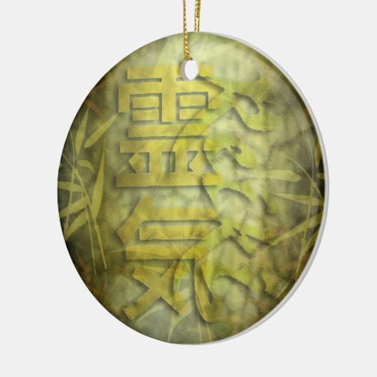 REIKI/Bamboeontwerp Keramisch Ornament (Links)