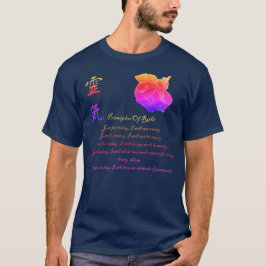 Reiki-beginselen alleen voor de regenboog van vand t-shirt