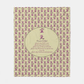 Reiki beginselen en symbolen in het Paarse Fleece Deken (Voorkant)