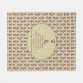 Reiki beginselen en symbolen in het Paarse Fleece Deken (Voorkant (Horizontaal))