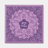 Reiki Beginselen - Reiki Voorschriften in Lotus Magneet (Voorkant)