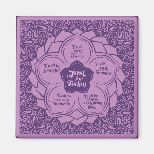 Reiki Beginselen - Reiki Voorschriften in Lotus Magneet